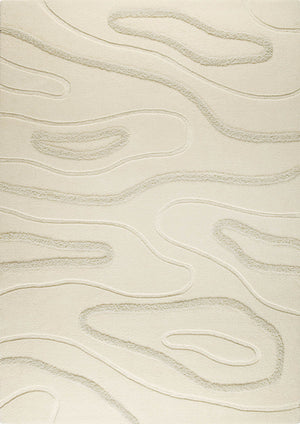 Oracale White Hand Tufted New Zealand Wool Carpet & Rug