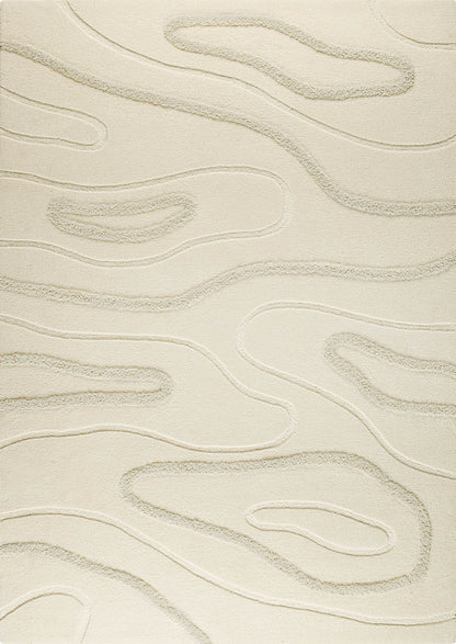 Oracale White Hand Tufted New Zealand Wool Carpet & Rug
