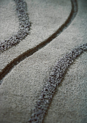 Oracale Grey Hand Tufted New Zealand Wool Carpet & Rug
