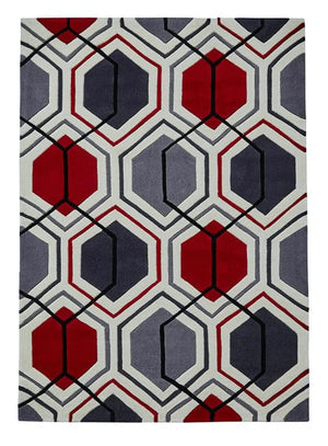 Maze Multicolor Hand Tufted New Zealand Wool Carpet & Rug