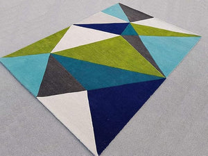 Diamondcut Hand Tufted New Zealand Wool Carpet & Rug