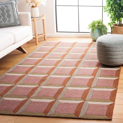 3D Cube Hand Tufted New Zeaand Wool Carpet & Rug