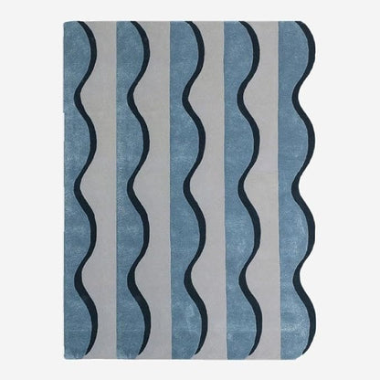 Wave Hand Tufted New Zealand Wool Carpet & Rug