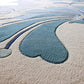 Majestic Water Color Blue Hand Tufted New Zealand Wool Rug