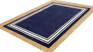 Blue Beauty Hand Tufted New Zealand Wool Rug
