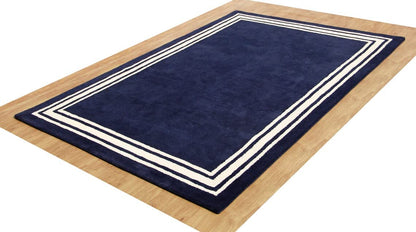 Blue Beauty Hand Tufted New Zealand Wool Rug