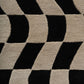 Adrift Cream & Black Hand Tufted New Zealand Wool Rug