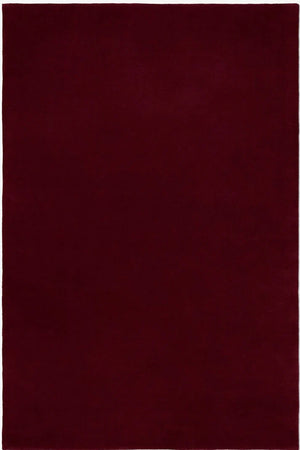 Lele Wine Red New Zealand Wool Rug
