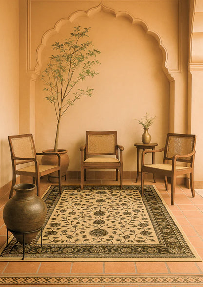 Wool Hand Tufted Pushpvatika Rug