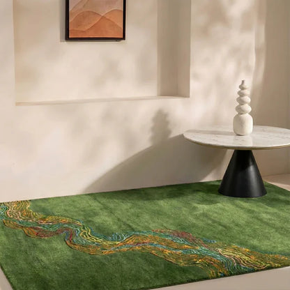 Edama Hand Tufted Wool & Silk Rug
