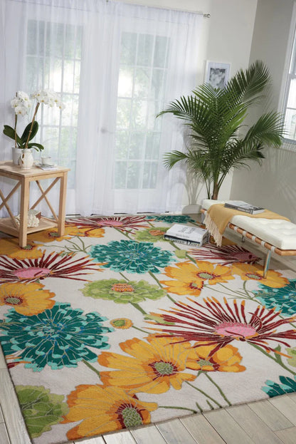 Sozee Flower New Zealand Wool Loop Pile Rug