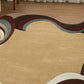 cira brown irregular hand tufted carpet and rug
