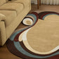 cira brown irregular hand tufted carpet and rug