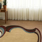 cira brown irregular hand tufted carpet and rug