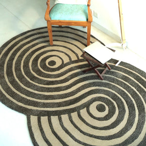 Spiral Irregular Hand Tufted Carpet & Rug