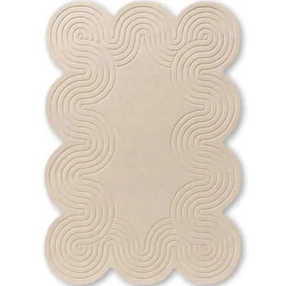 Wavvy Irregular Hand Tufted Carpet & Rug