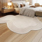 Ivory  Irregular Hand Tufted Carpet & Rug