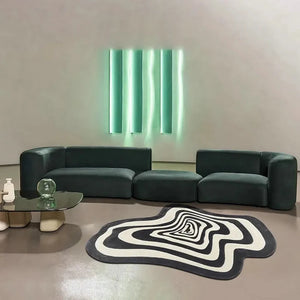 Florial  irregular hand tufted  carpet & rug