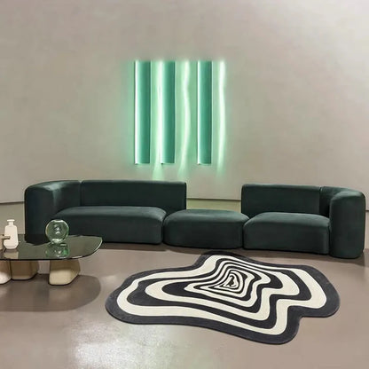 Florial  irregular hand tufted  carpet & rug