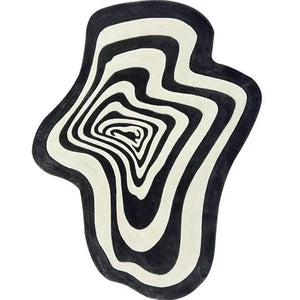 Florial  irregular hand tufted  carpet & rug