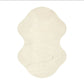 White high low irregular hand tufted carpet & rug