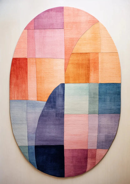 Multi shape irregular hand tufted carpet & rug