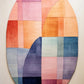 Multi shape irregular hand tufted carpet & rug