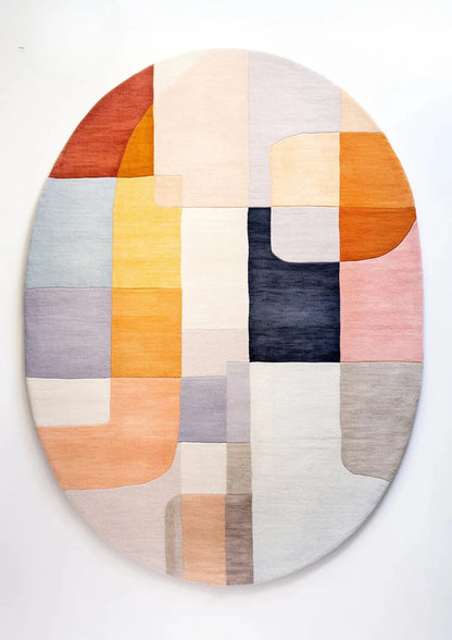 Lunial mossa irregular hand tufted carpet & rug