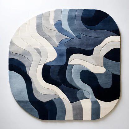 Multi design irregular hand tufted carpet & rug
