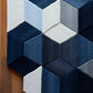 Reena blue irregular hand tufted carpet & rug