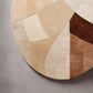 Reeva beigh & brown irregular hand tufted carpet & rug