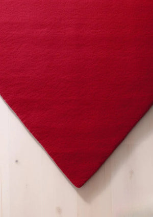 Red heart irregular hand tufted carpet & rug