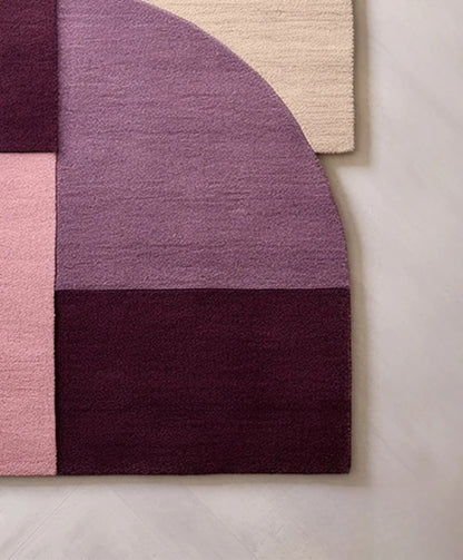 Luna multicolor irregular hand tufted carpet & rug