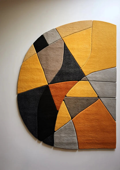 Vicose irregular hand tufted carpet & rug