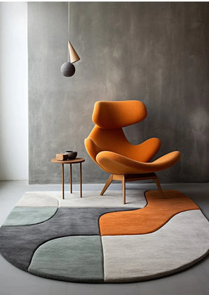 Ulexxa irregular hand tufted carpet & rug