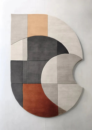 Vyoko irregular hand tufted carpet & rug