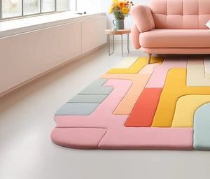 Milnak irregular hand tufted carpet & rug