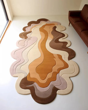 Walnuf irregular hand tufted carpet & rug