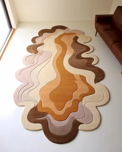 Walnuf irregular hand tufted carpet & rug
