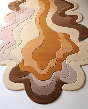Walnuf irregular hand tufted carpet & rug