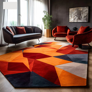 Reera irregular hand tufted carpet & rug