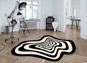 Stripe Irregular Hand Tufted Carpet & Rug