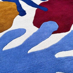 Contemporary Multi Color Oval Area Rug