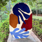 Contemporary Multi Color Oval Area Rug