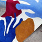 Contemporary Multi Color Oval Area Rug