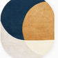 Modern Oval Shape Multi Color Area Rug