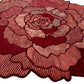 Red Floral Irregular Hand Tufted Carpet & Rug