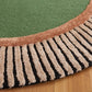Abstract Oval Shape Border Pattern Rug