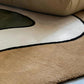 Beige & Green Irregular Shape Area Rug