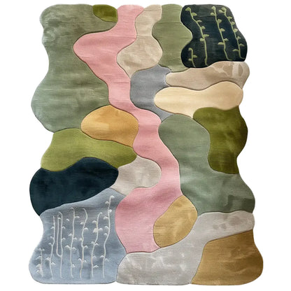 Shanaya Landscape Irregular Hand Tufted Carpet & Rug